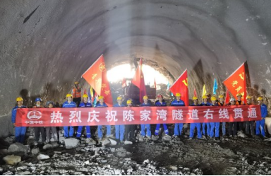 鎮(zhèn)七高速陳家灣隧道建設(shè)使用低凈空手拉葫蘆
